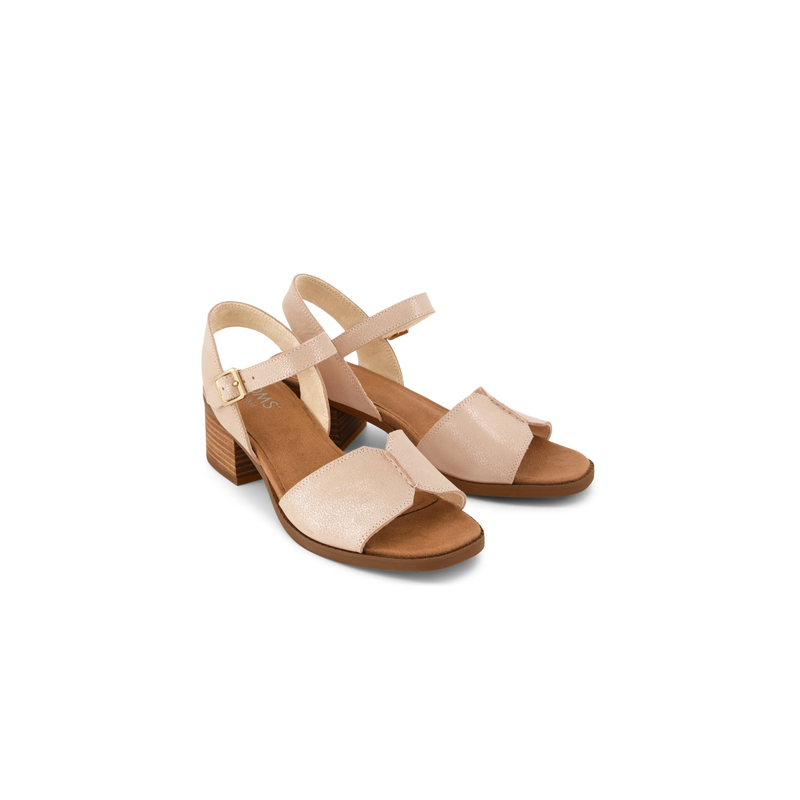TOMS Eloise Sandal - Champagne Shimmer Suede