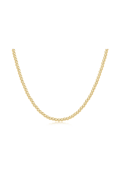 enewton • Classic Gold 3mm Bead Choker -  17"