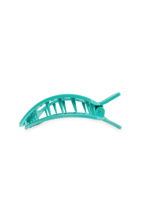 Teleties • Large Square Flat Hair Clip - Totally Turquoise