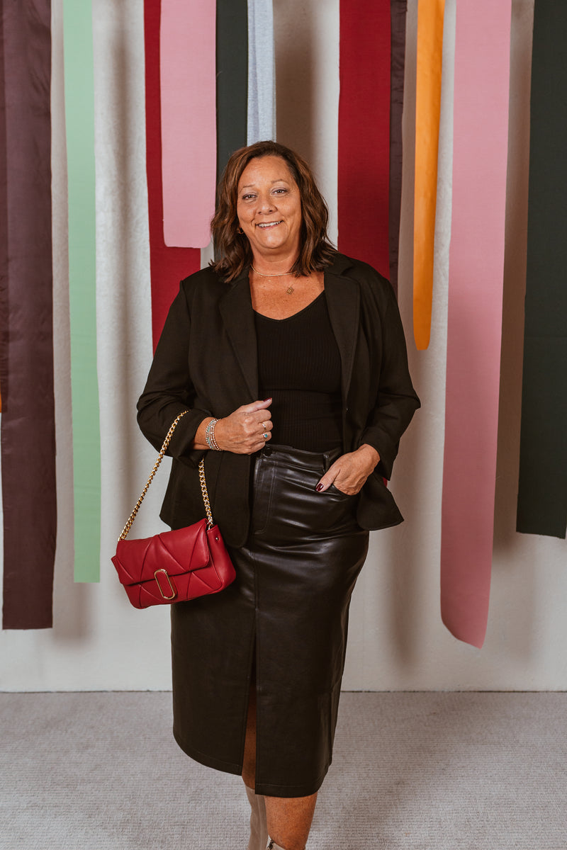 Blazer With Front Pockets - Black