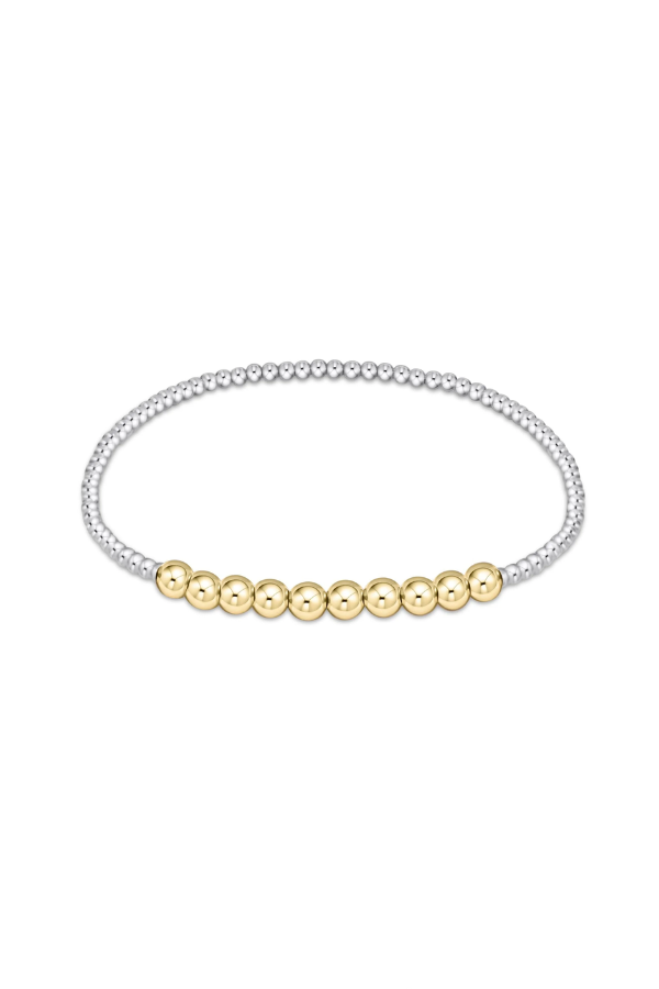 enewton • Classic Blissful Pattern 2mm/4mm Bead Bracelet-  Mixed Metals