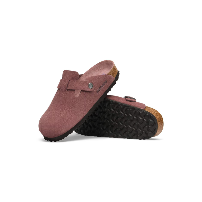 Birkenstock • Boston Soft Footbed Suede - Pepper (Narrow)