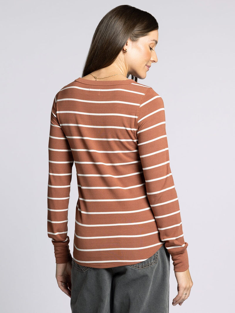 Thread & Supply • Stacy Top - Brown & White