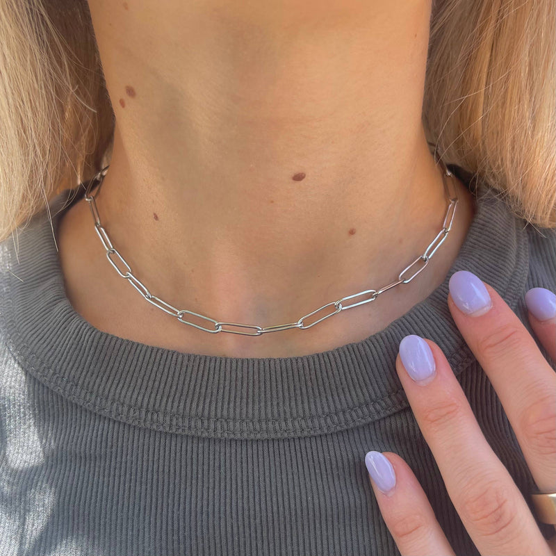 Sasha Silver Chain Necklace