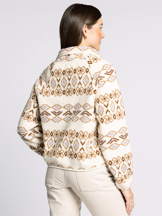 Thread & Supply • Piper Pullover - Cream & Brown Aztec