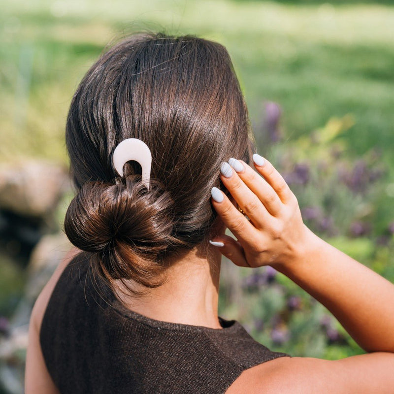 Teleties • French Hair Pin - Almond Beige