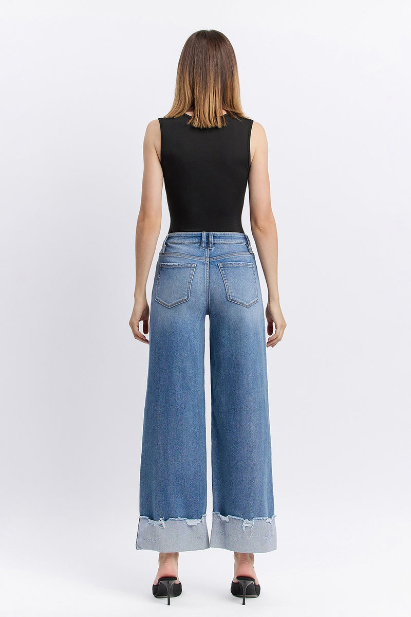 Lovervet • Mid Rise Ankle Cuffed Wide - Novelty