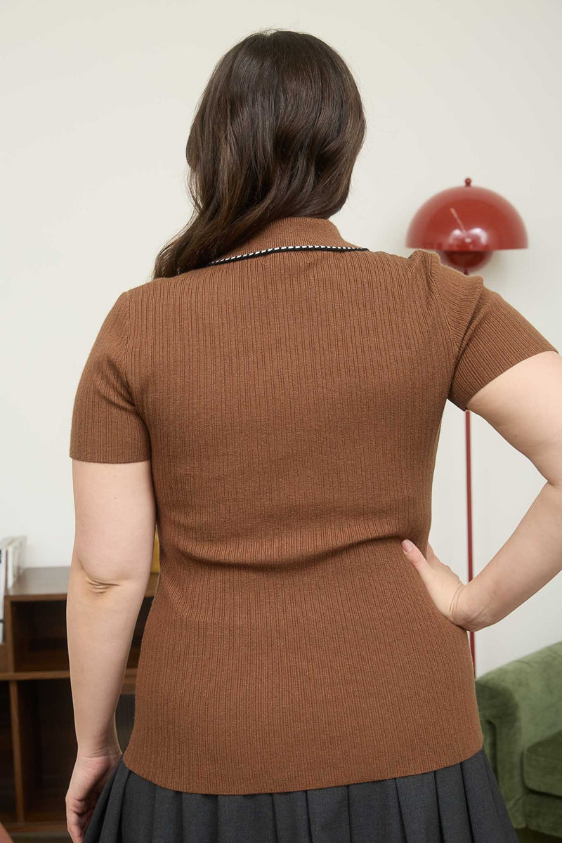 Sweater Polo Brown