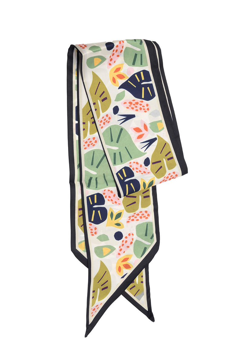 Multi Leafy Double-Sided Scarf