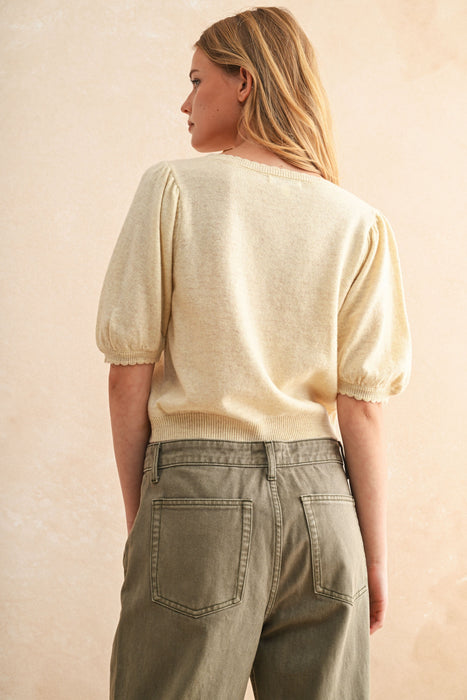 Knit Cardigan - Butter