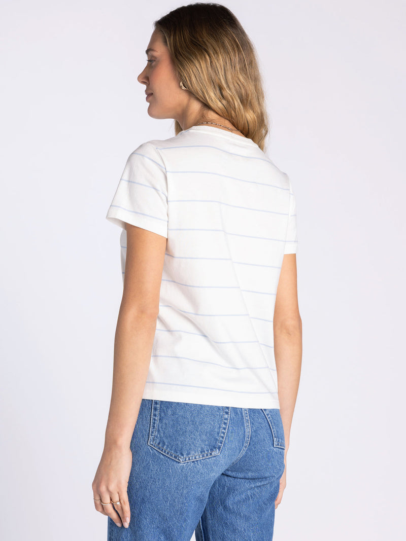 Thread & Supply • Asher Tee - Ivory & Powder Blue