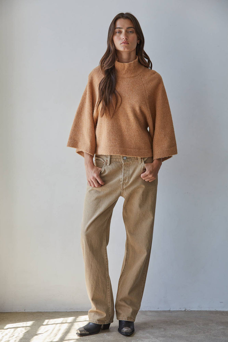 Turtleneck Sweater - Camel