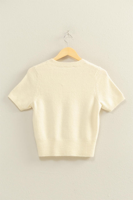 Sweater Top - Cream