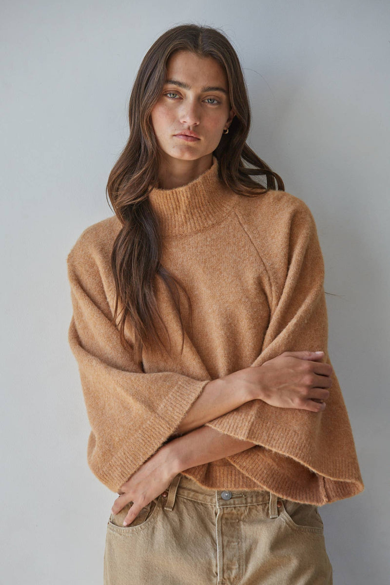 Turtleneck Sweater - Camel