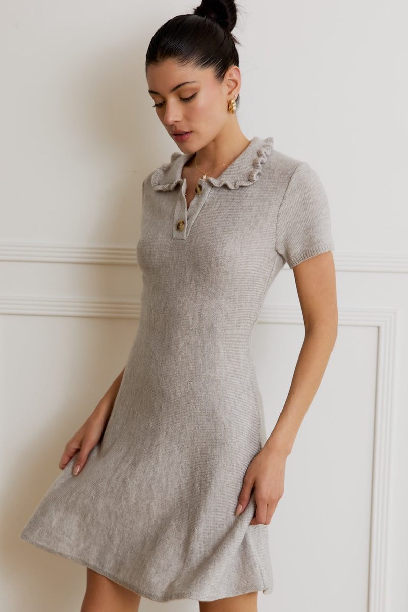 Sweater Mini Dress H Grey