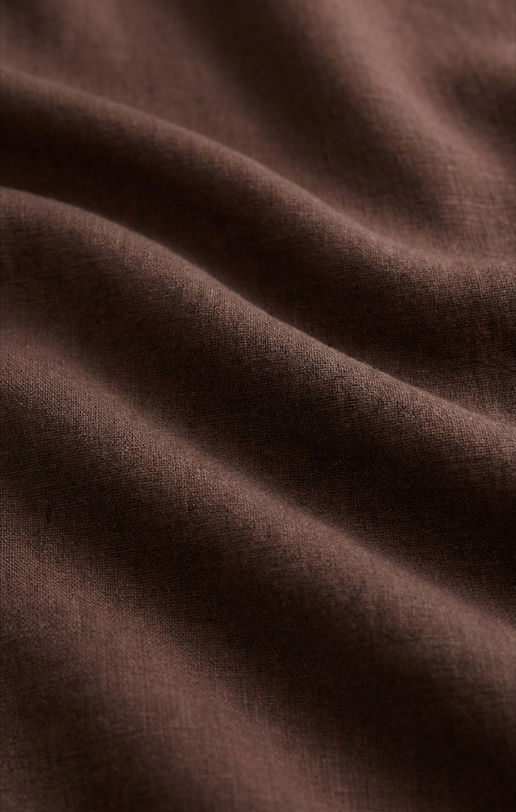 Z Supply • Magnolia Linen Pants - Chocolate Cherry