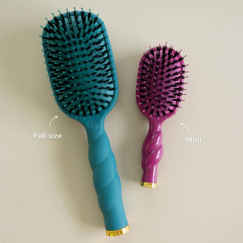 Teleties • Boar Mini Brush - Mulberry