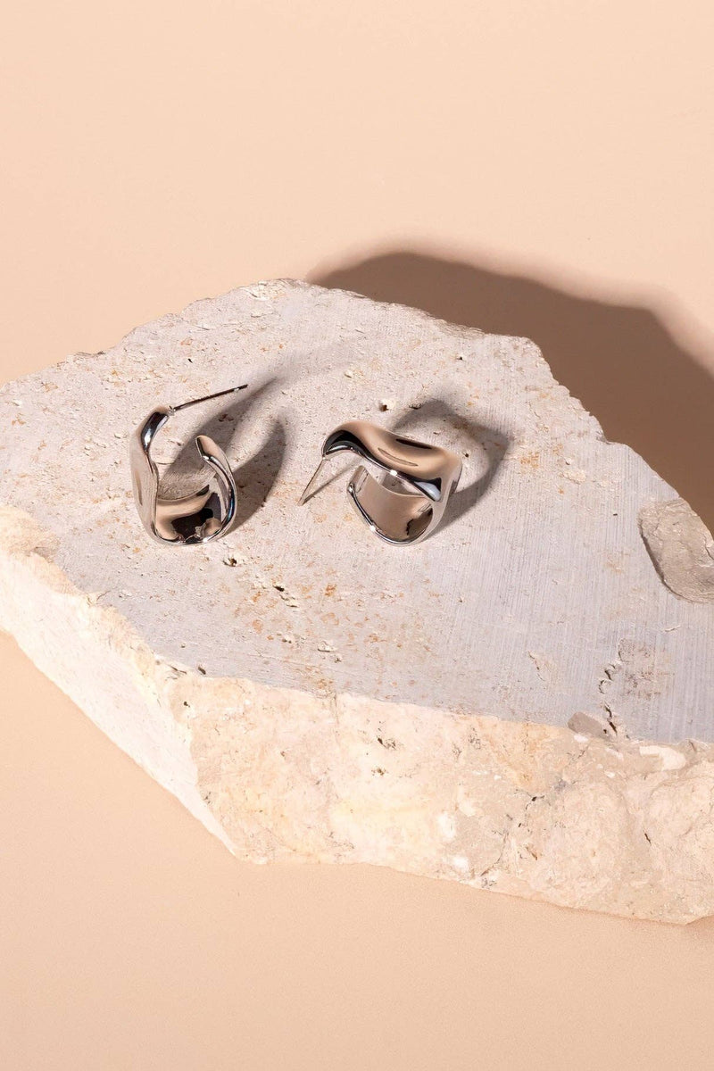 Chloe Hoops - Silver
