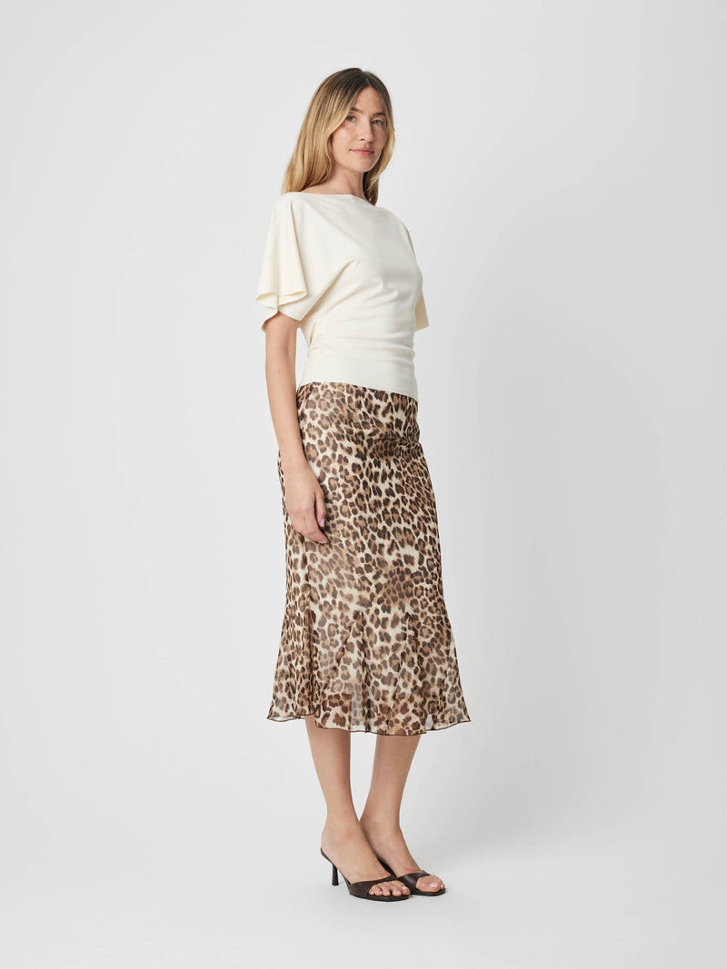 The Shianne Top | Tie Waist Wide Neck Knit Top - Cream