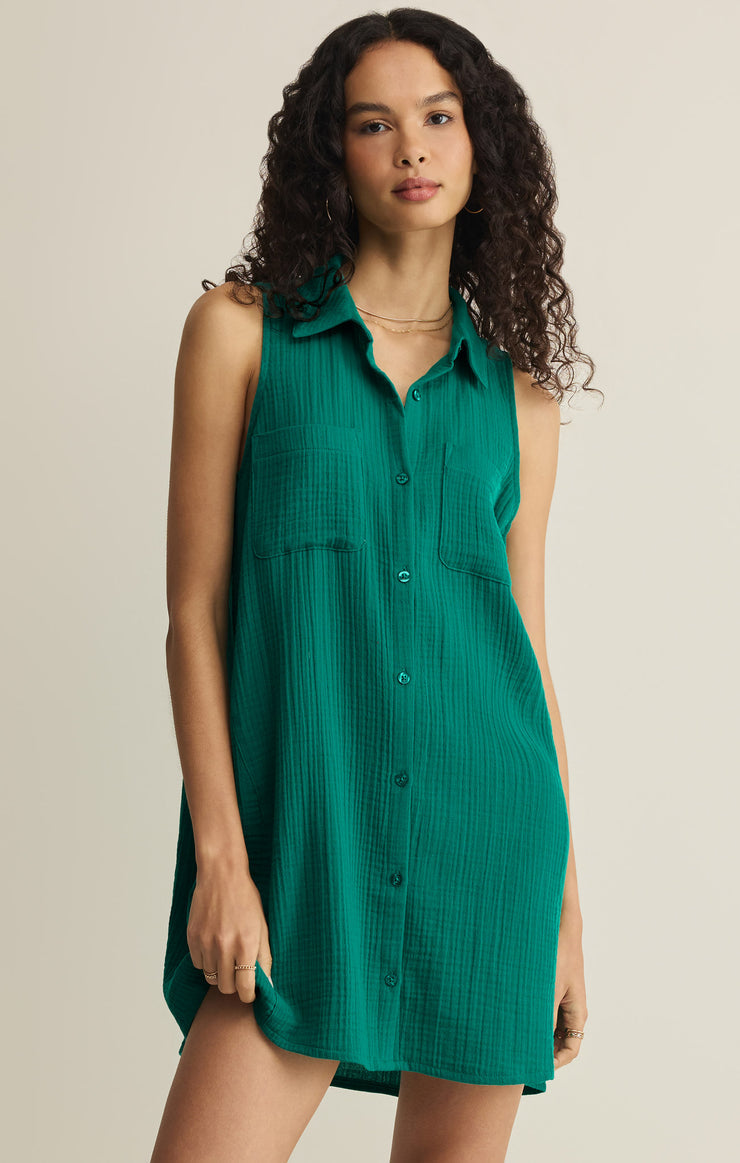 Z Supply • Light Mini Dress - Rain Forest