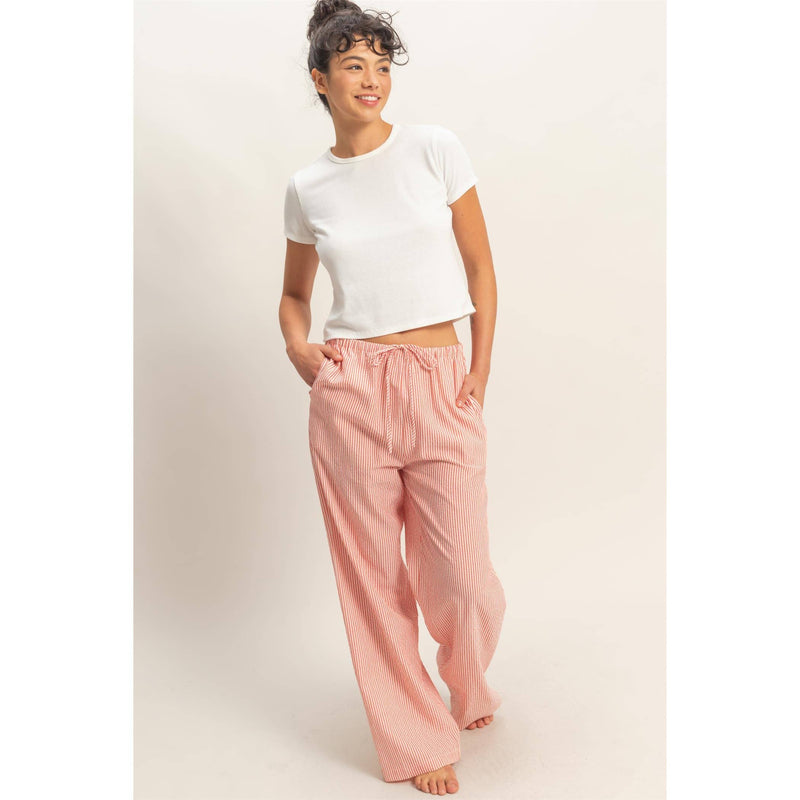 Striped Pants - Red