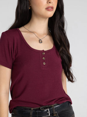 Thread & Supply • Evanore top - Zinfandel