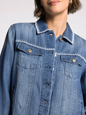 Thread & Supply • Jackie Jacket - Surf Blue Wash