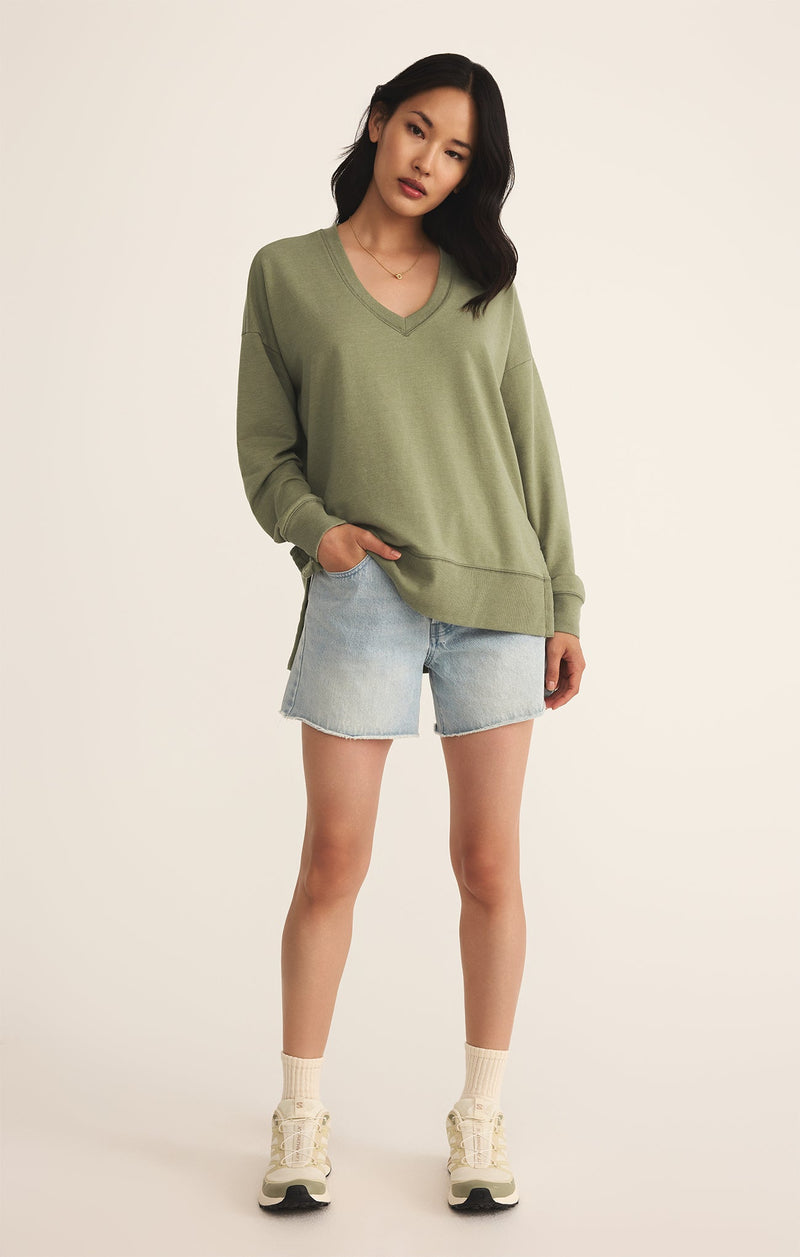Z Supply • Modern V Neck Weekender - Avocado