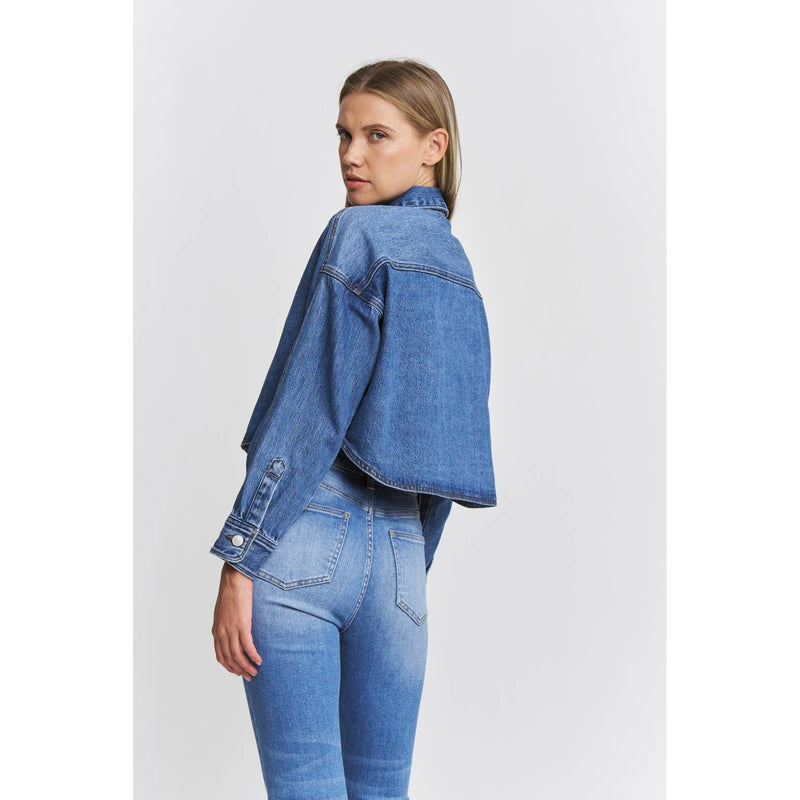Mica Denim • Oversized Denim Jacket - Dusk Navy