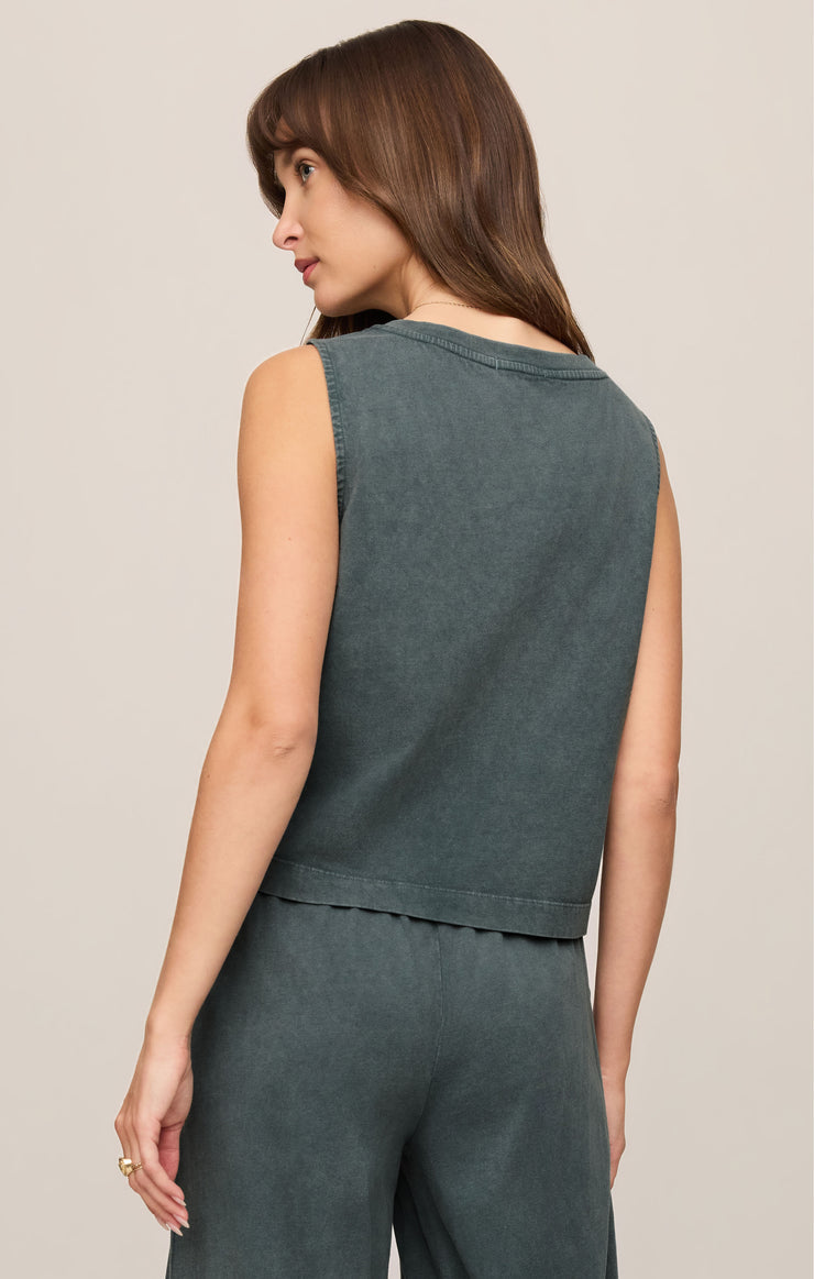Z Supply • Sloane V-Neck Top - Emerald Cove