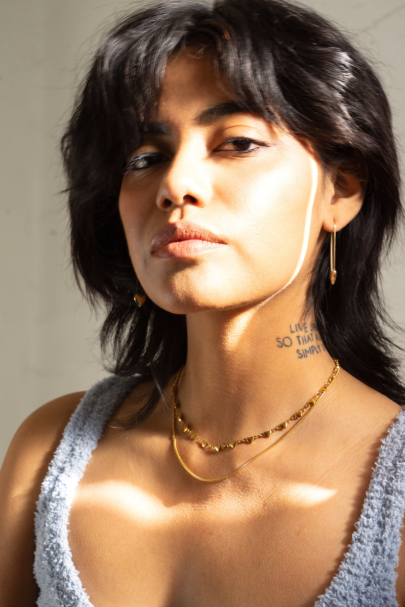 Peter + June • String Along Necklace 18k Gold Plated