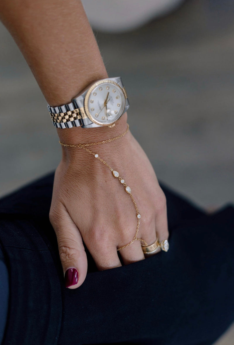 Willow Hand Chain - Gold