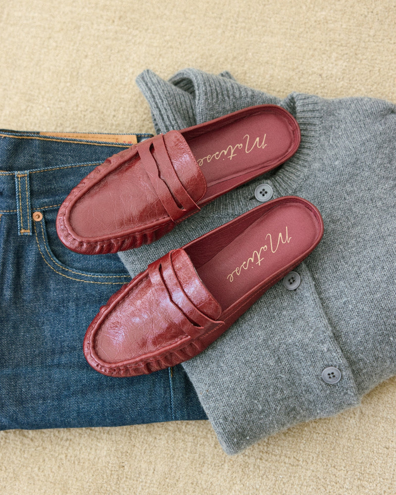 Matisse • Porta Penny Loafer Mule - Burgundy