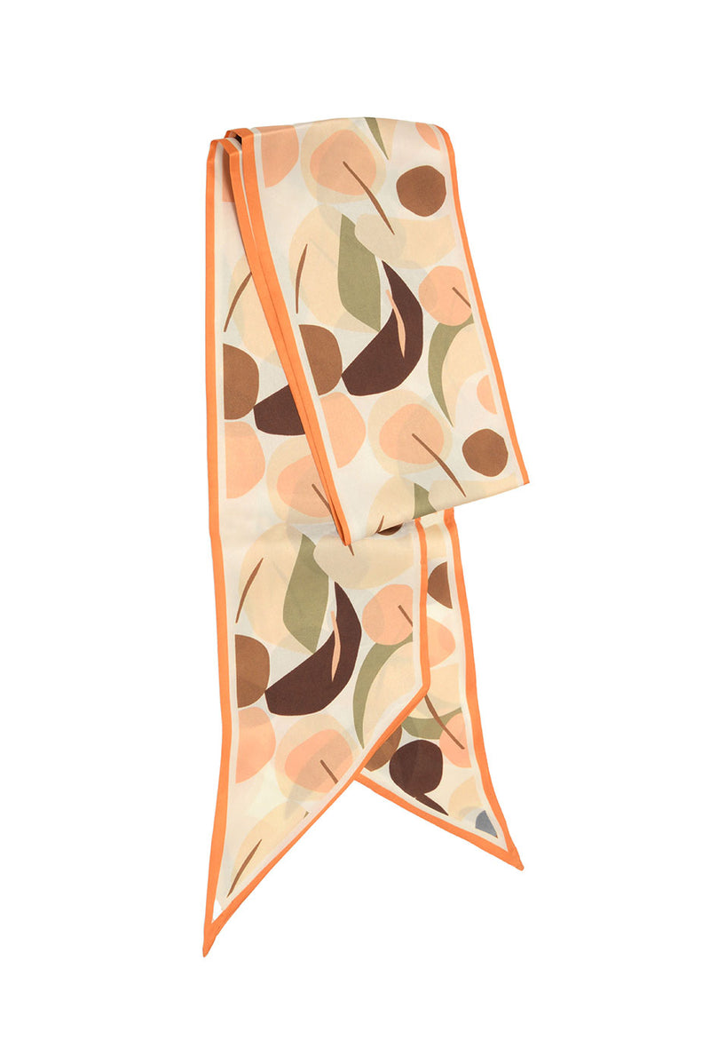 Neutral Abstract Double-Sided Scarf