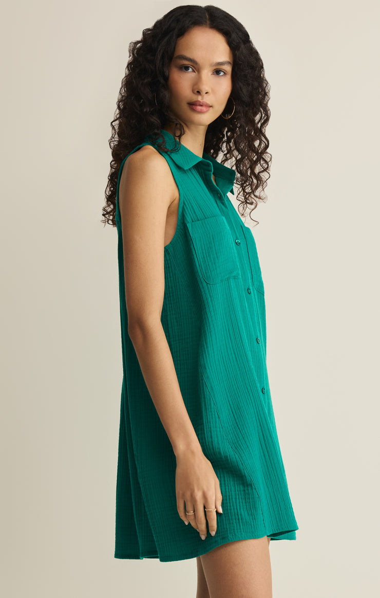Z Supply • Light Mini Dress - Rain Forest