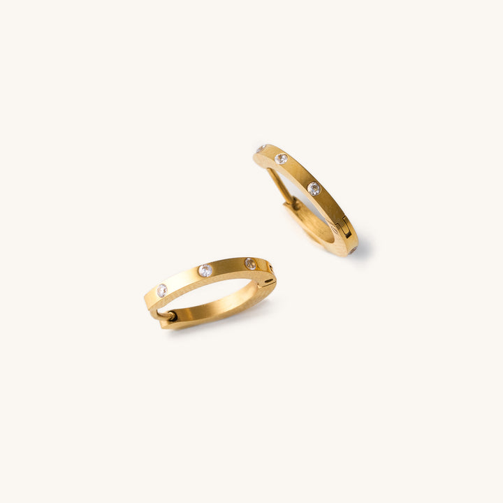 Nikki Smith Designs • Skinny Corinne Huggies - Gold