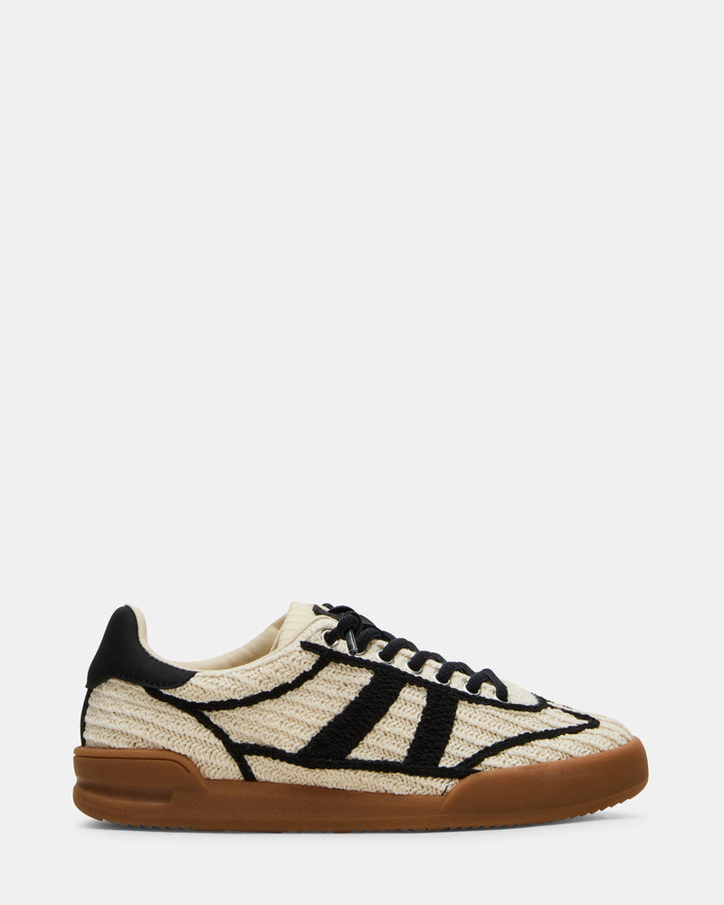 Steve Madden • Verdict Crochet Sneaker - Natural & Black