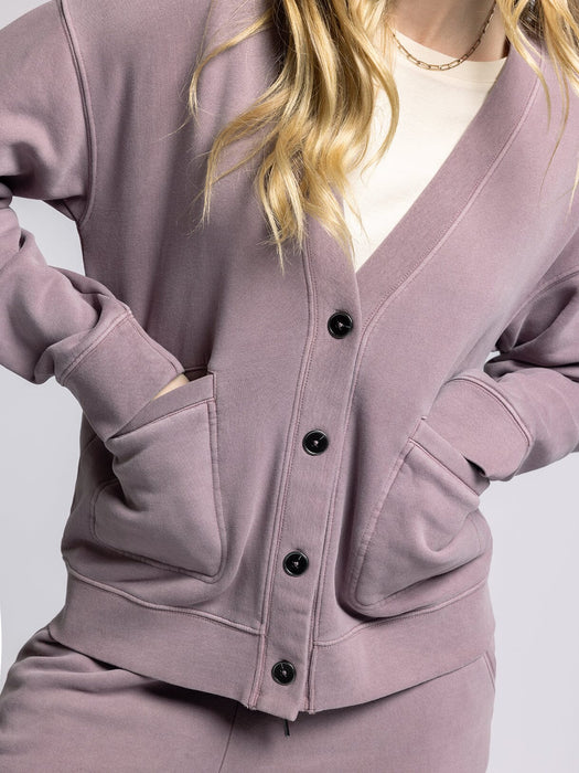 Thread & Supply • Serenity Fleece Relaxed Cardigan - Lavender