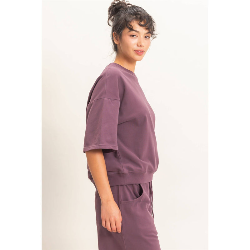 Washed Cotton T-Shirt - Cocoa