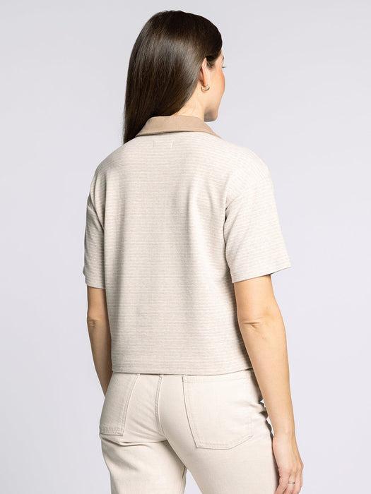 Thread & Supply • Calix Top - Tan & White