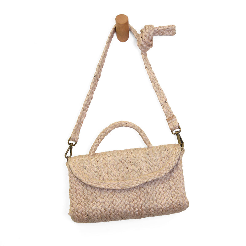 Lala Top Handle Jute Crossbody