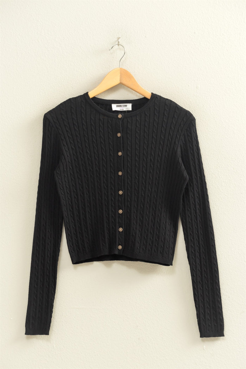 Cardigan Sweater - Black