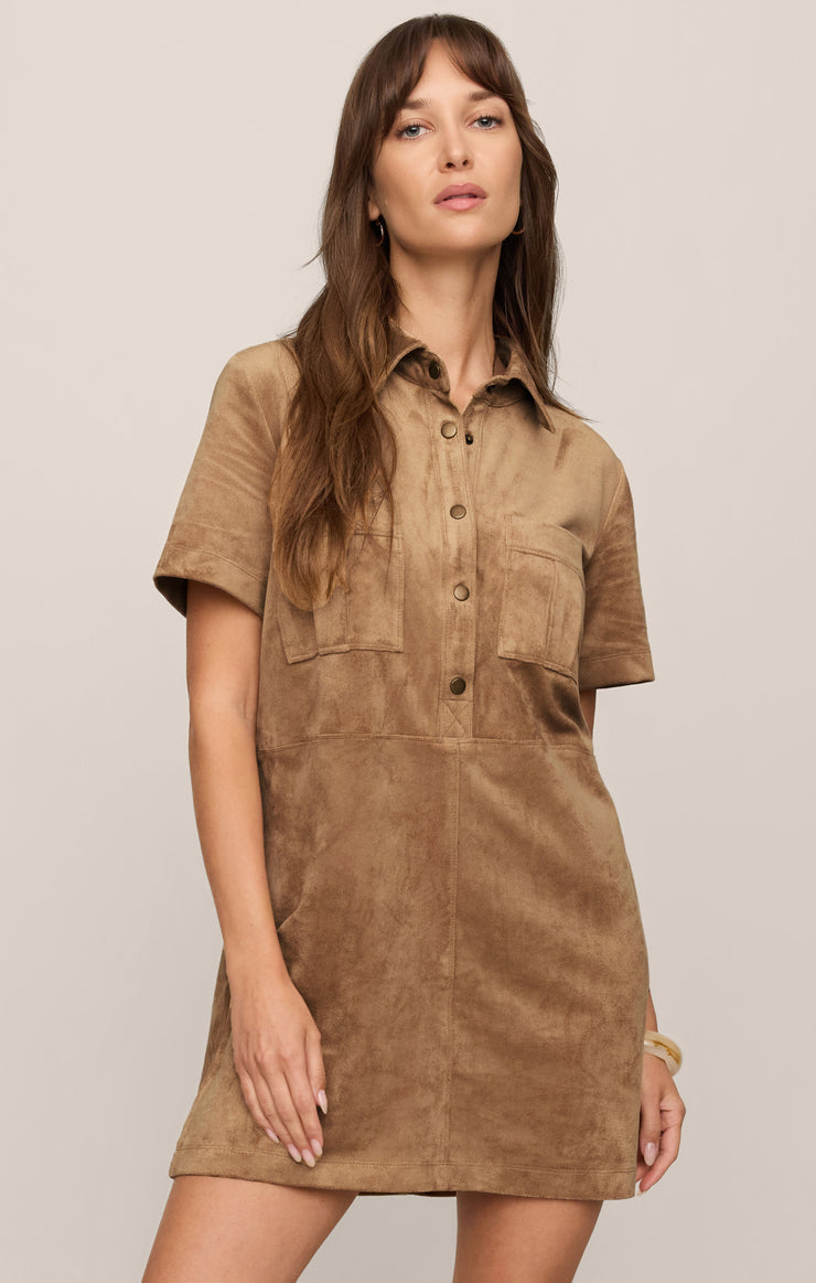Z Supply • Leone Suede Mini Dress - Light Sand