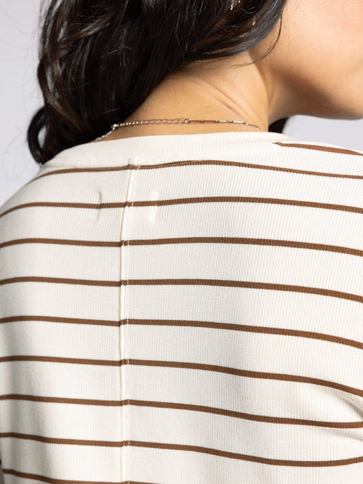 Thread & Supply •  Lauren Top - Off White & Bronze