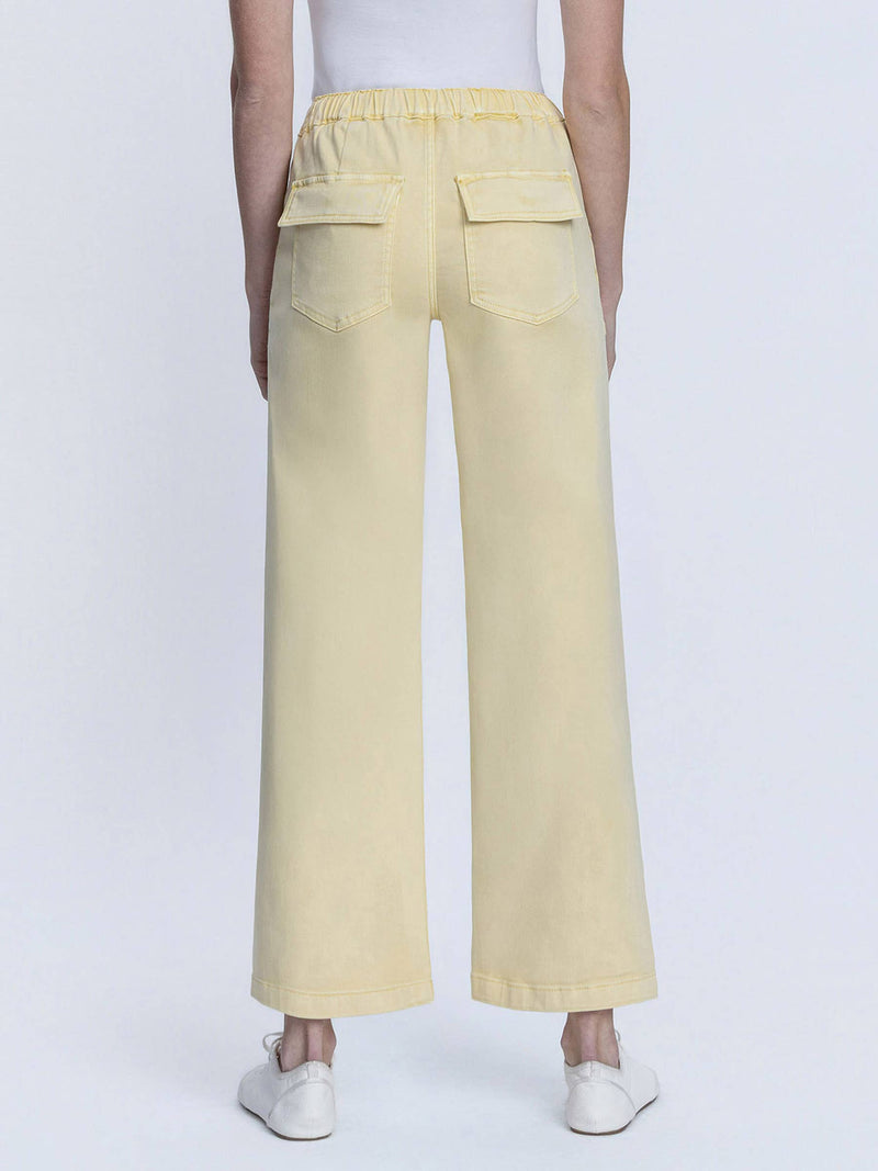 Lovervet • High-Rise Drawstring Baggy Wide Jeans - Sundress