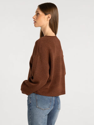 Thread & Supply • Dover Cardigan - Heather Mahogany