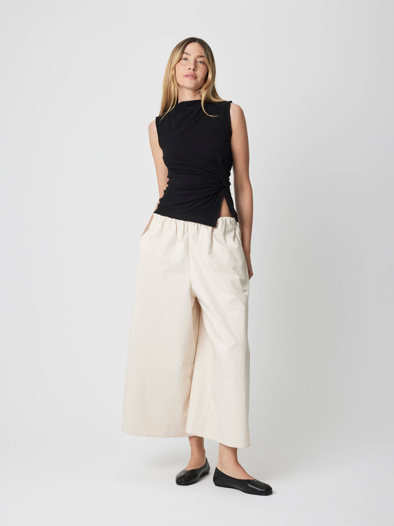 The Josephine Top | Knit Twist Top - Black