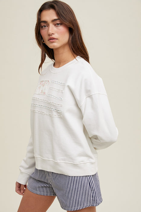 Patch Flag Pullover - Off White