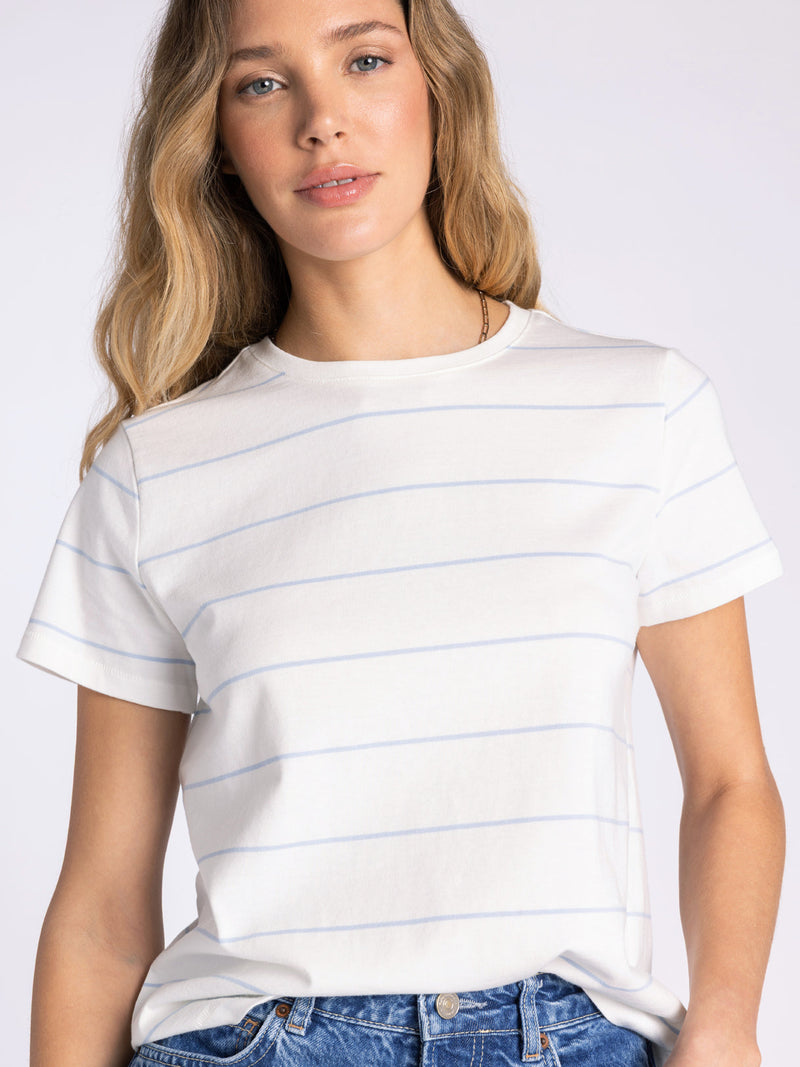 Thread & Supply • Asher Tee - Ivory & Powder Blue