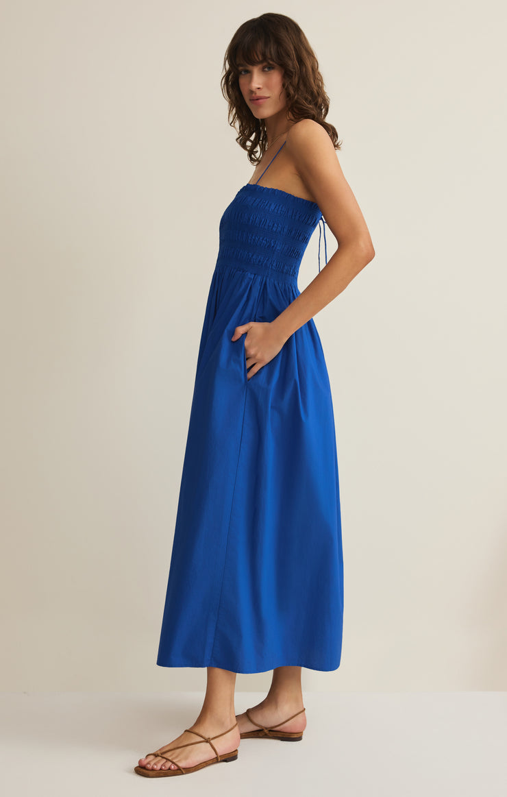 Cornelia Poplin Maxi Dress - Nautical